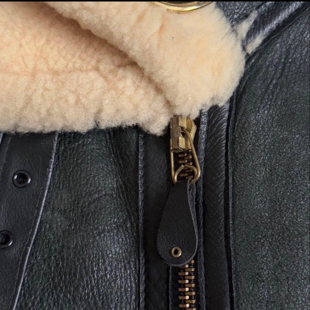 Schott 38 B-3 フライトジャケット シープスキン ブラウン