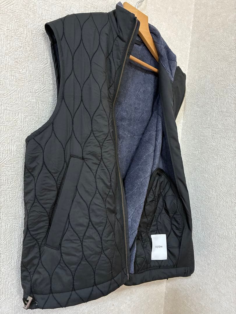 【美品】UJOH キルティング ベスト ブラック size 2 日本製 モード
