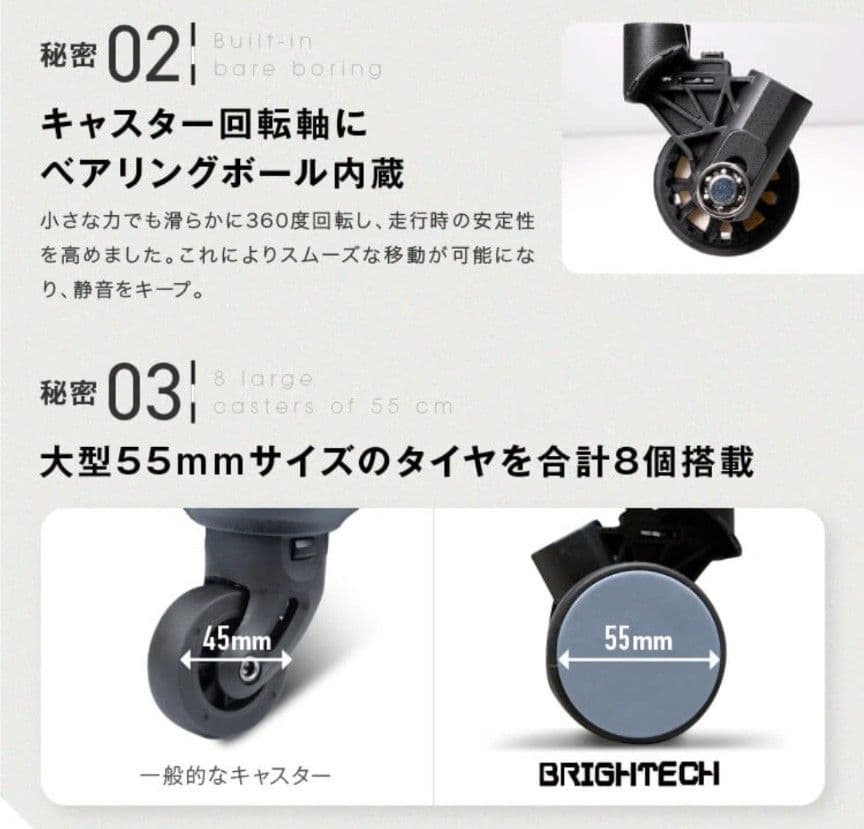 DY　BRIGHTECH ブライテック スーツケース BRO18