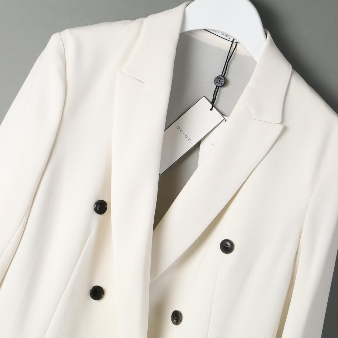 045 新品 BEIGE,ベイジ, SAMUEL シアーバックジャケット 2