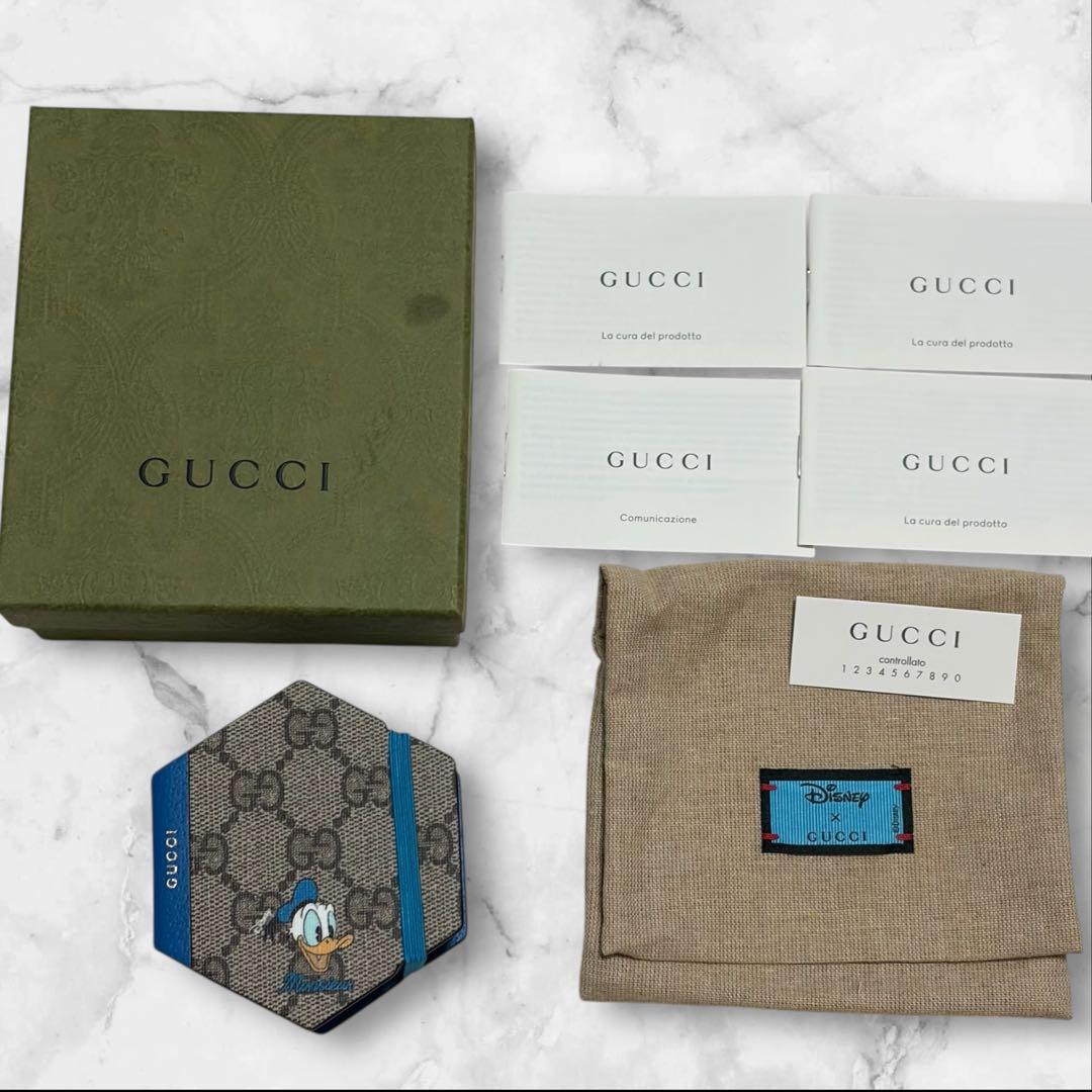 新品 GUCCI グッチ ディズニーコラボ　ドナルドダック メモ帳　ディズニー