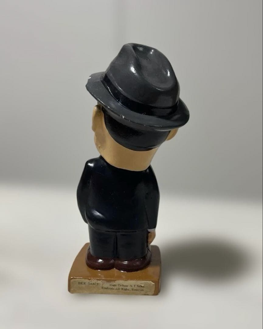 昭和レトロ　デック.トレイシーボブルヘッドフィギュア　陶器製　1960年代