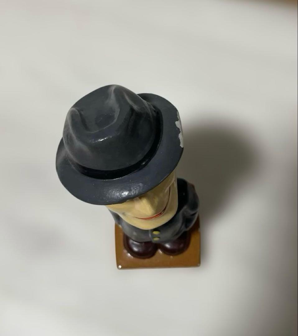 昭和レトロ　デック.トレイシーボブルヘッドフィギュア　陶器製　1960年代