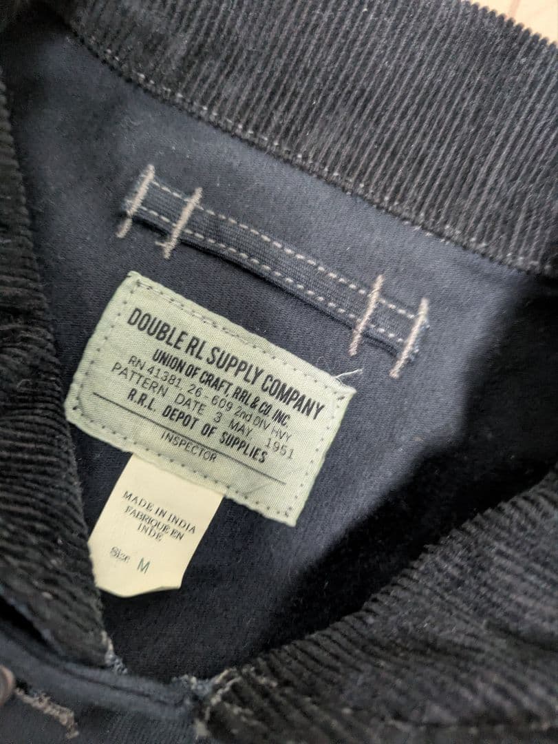 DOUBLE RL rrl コーデュロイカラー コットン デッキ ジャケット