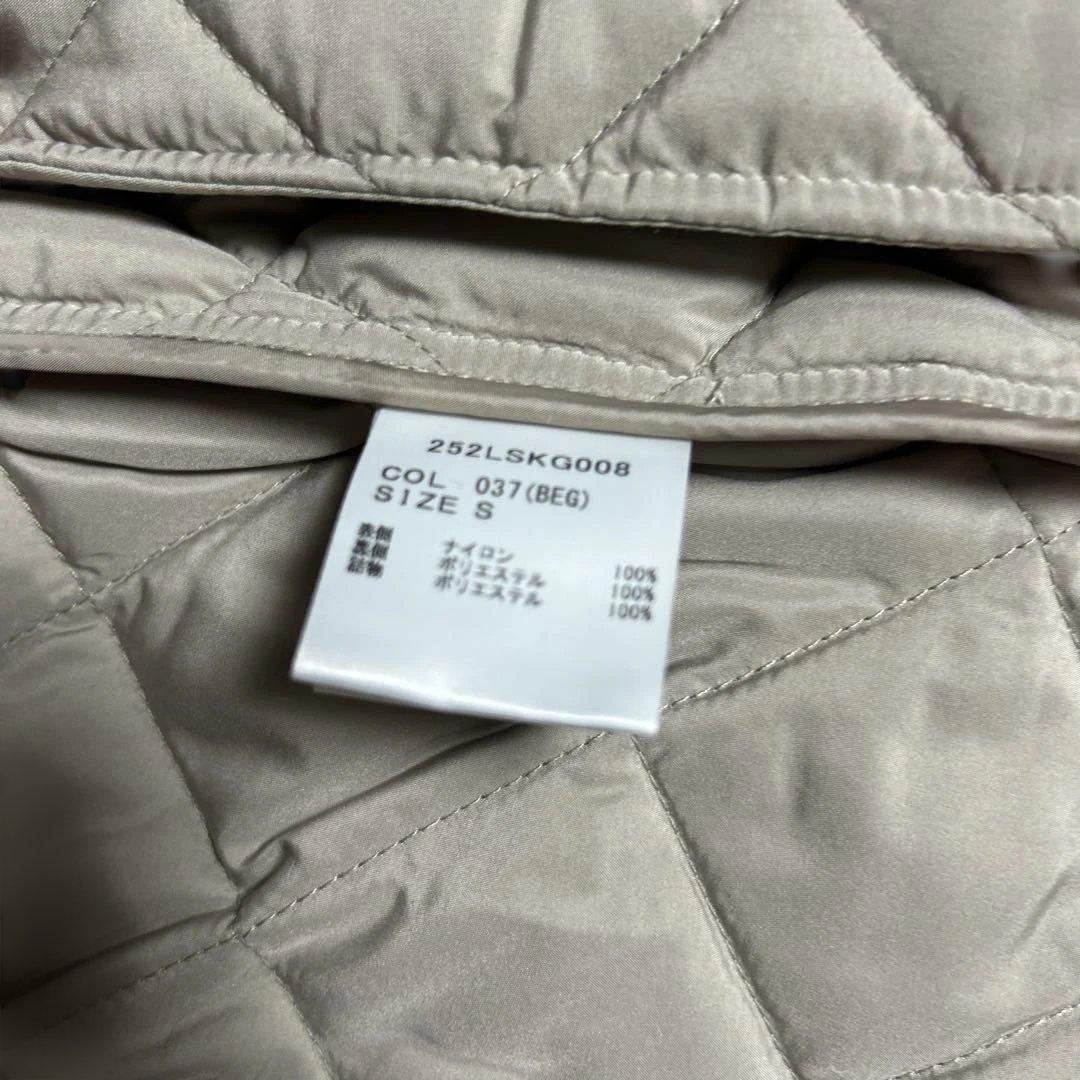 Barbour キルティングスカート ベージュ