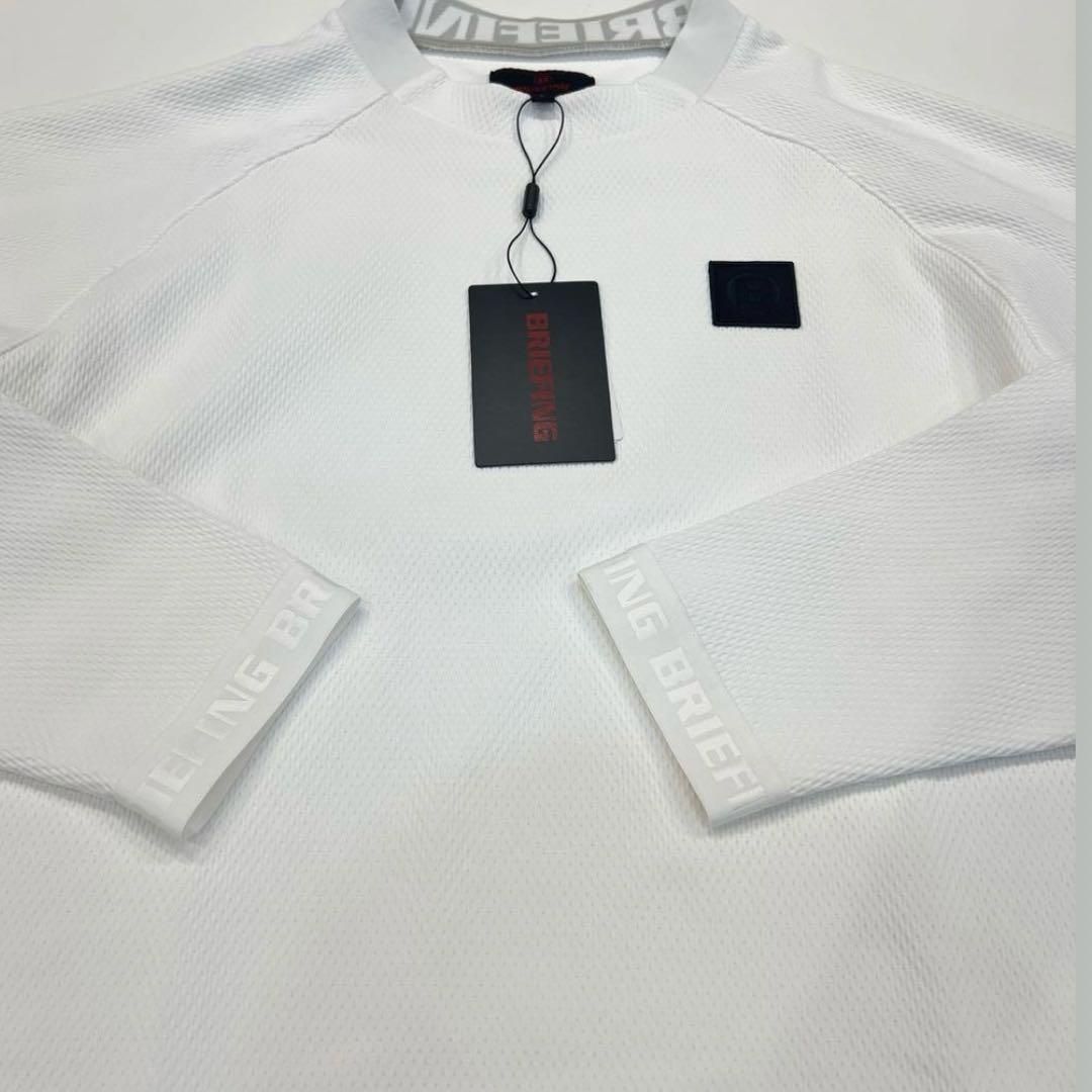 新品　BRIEFING CE NECK LOGO LS HIGHCK RF L
