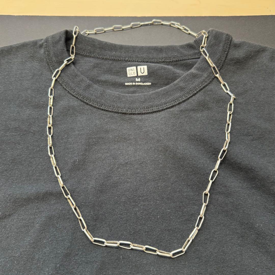 【太め 76㎝】ナバホチェーンネックレス sterling silver