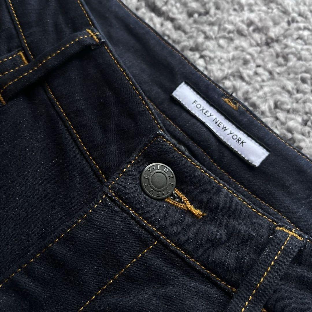 FOXEY NY 42 デニムパンツ クレメンテ インディゴ