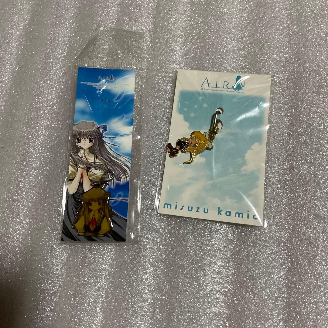 希少AIR 鳥の詩 オルゴール + リボンタイ + キーホルダー　Key