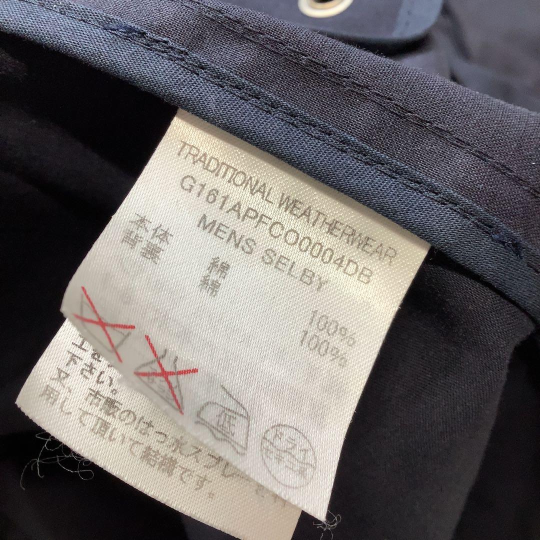 Traditional Weatherwear ステンカラー コート ネイビー