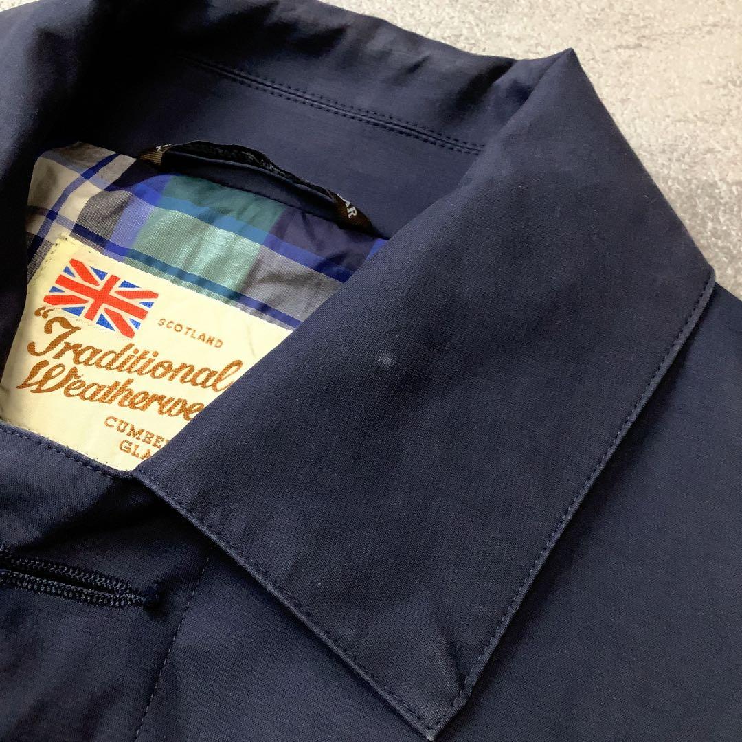 Traditional Weatherwear ステンカラー コート ネイビー