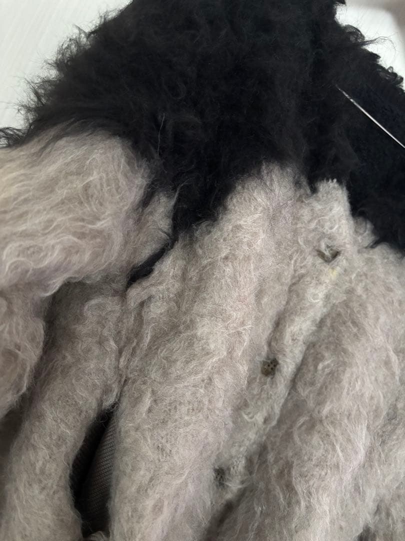 CLANE 【BI COLOR SHAGGY KNIT CARDIGAN】