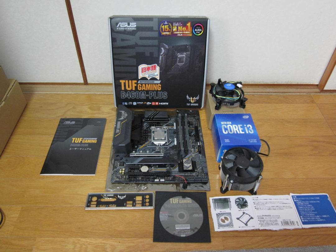 intel CORE i3.10100F + ASUS TUF B460Mセット