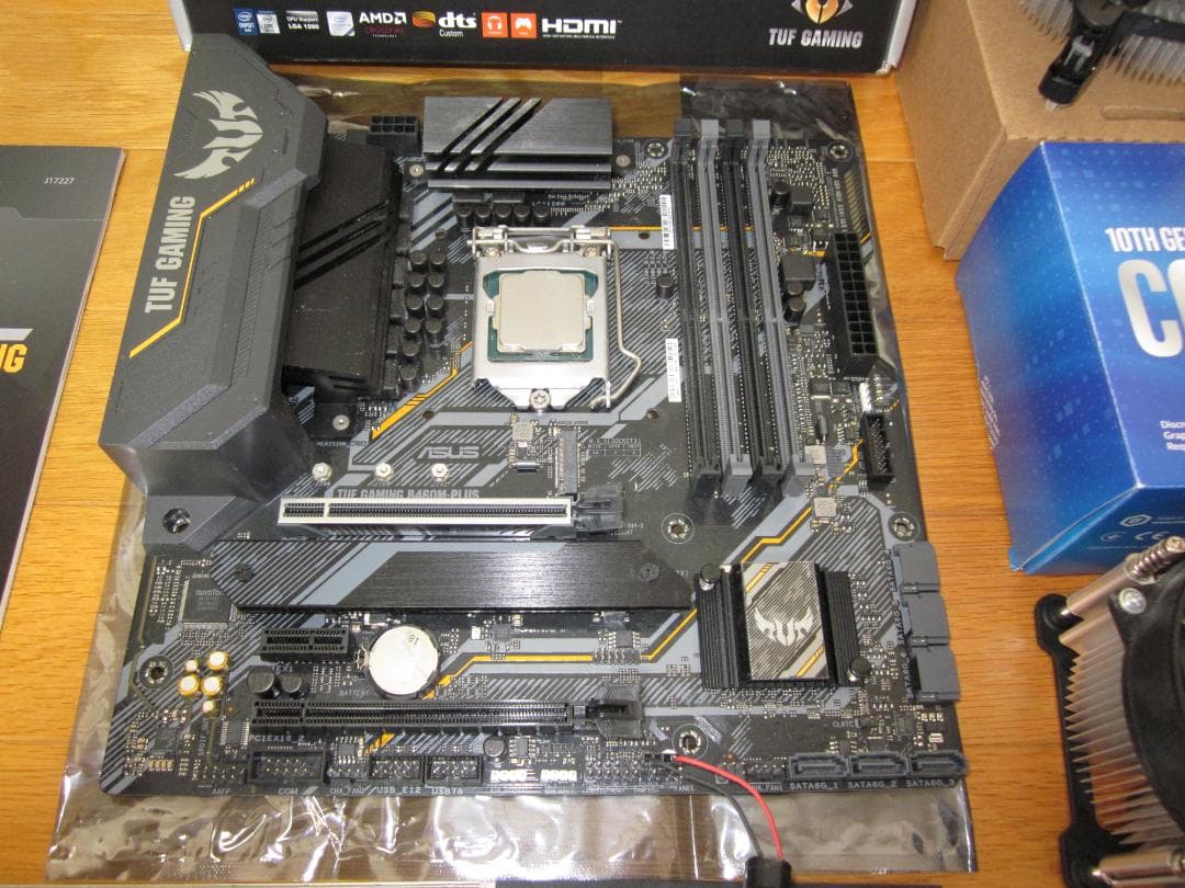 intel CORE i3.10100F + ASUS TUF B460Mセット