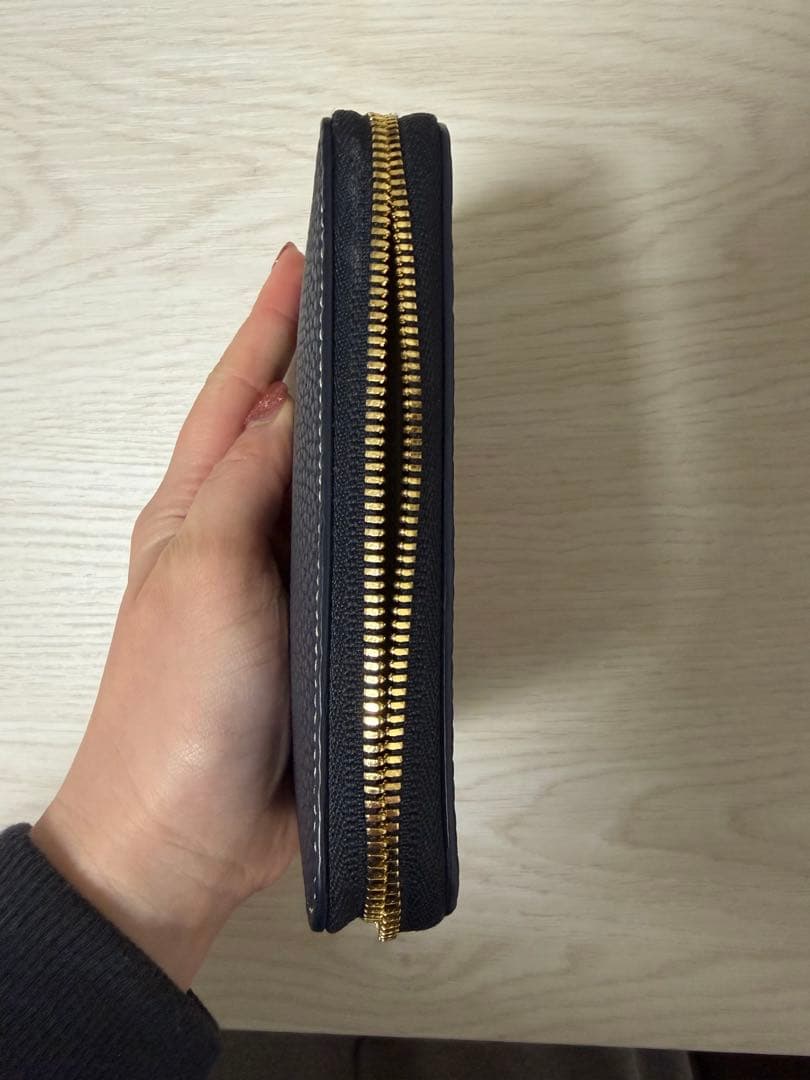 ネイビー　ボナベンチュラ　財布　折り財布