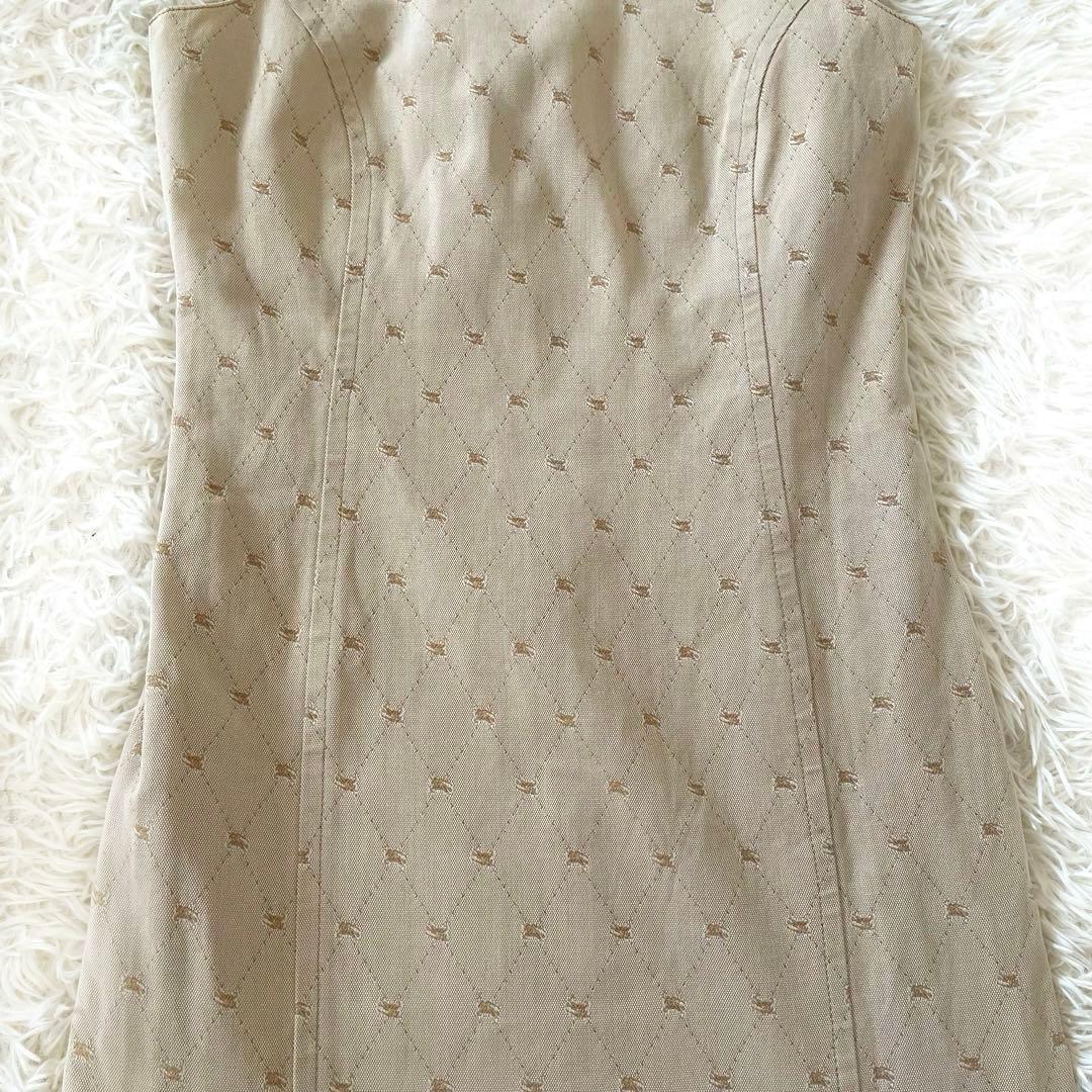 希少 BURBERRY ホースモノグラム 総柄 ノースリーブ ワンピース Y2K