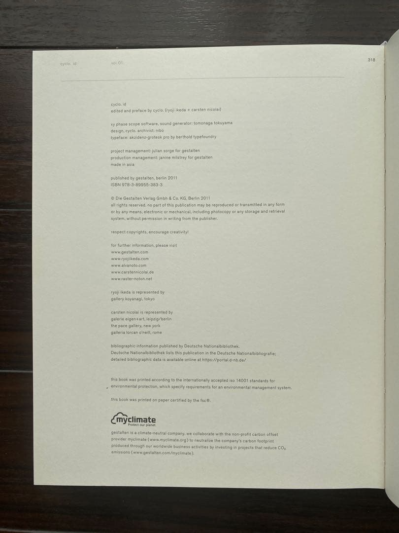 書籍『Cyclo.ID Vol.1』Ryoji Ikeda, Alva Noto