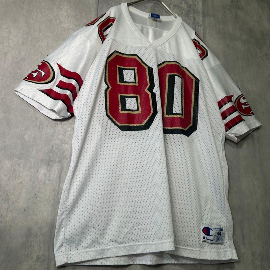希少 NFL 49ers ジェリー ライス ゲームシャツ メキシコ製 白