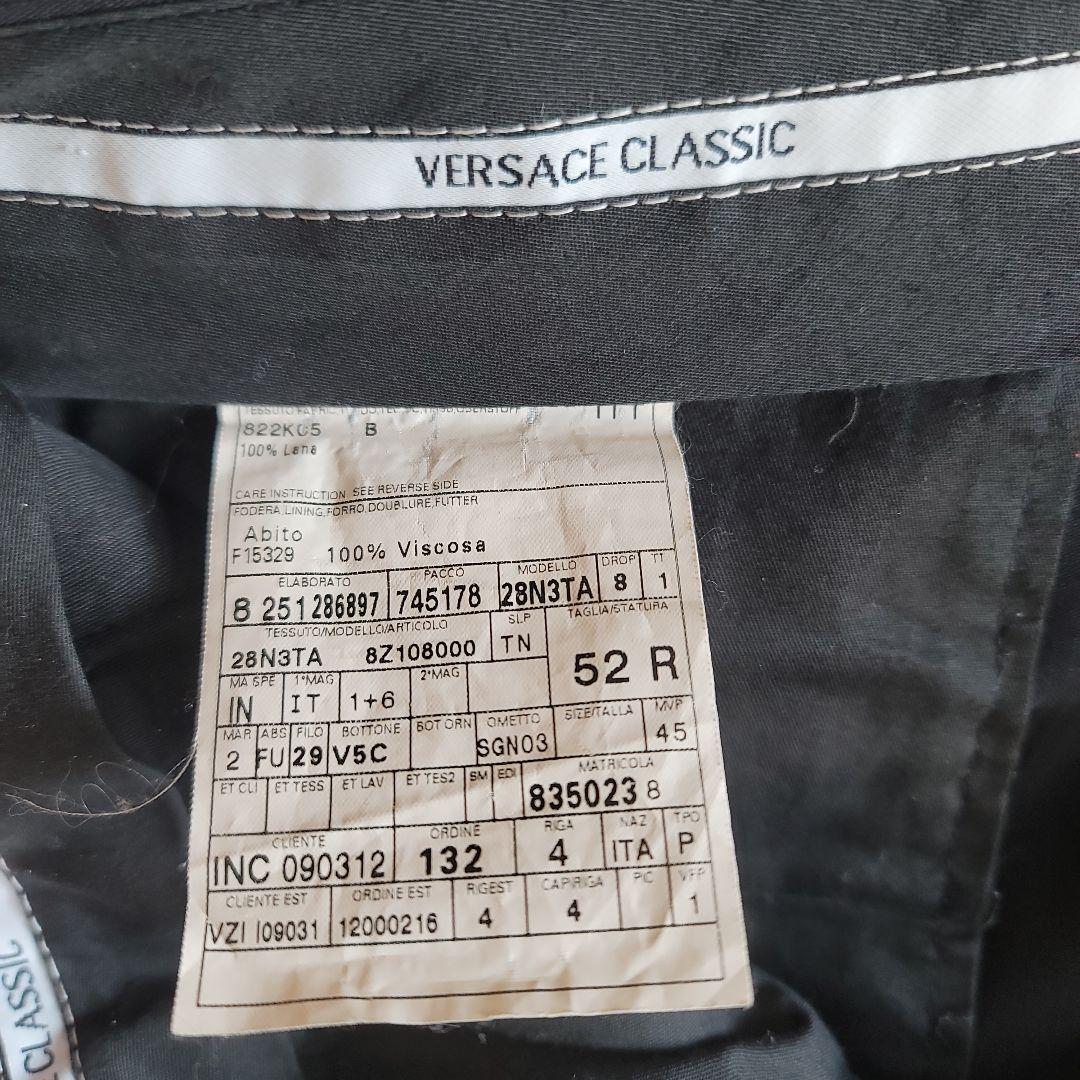 VERSACE CLASSIC イタリア製 セットアップスーツ 52R ブラック