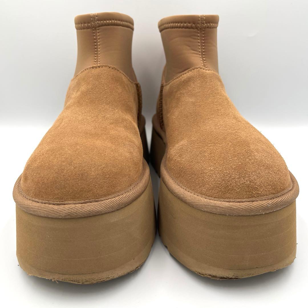 【美品】UGG W CLASSIC MINI DIPPER 厚底ブーツ