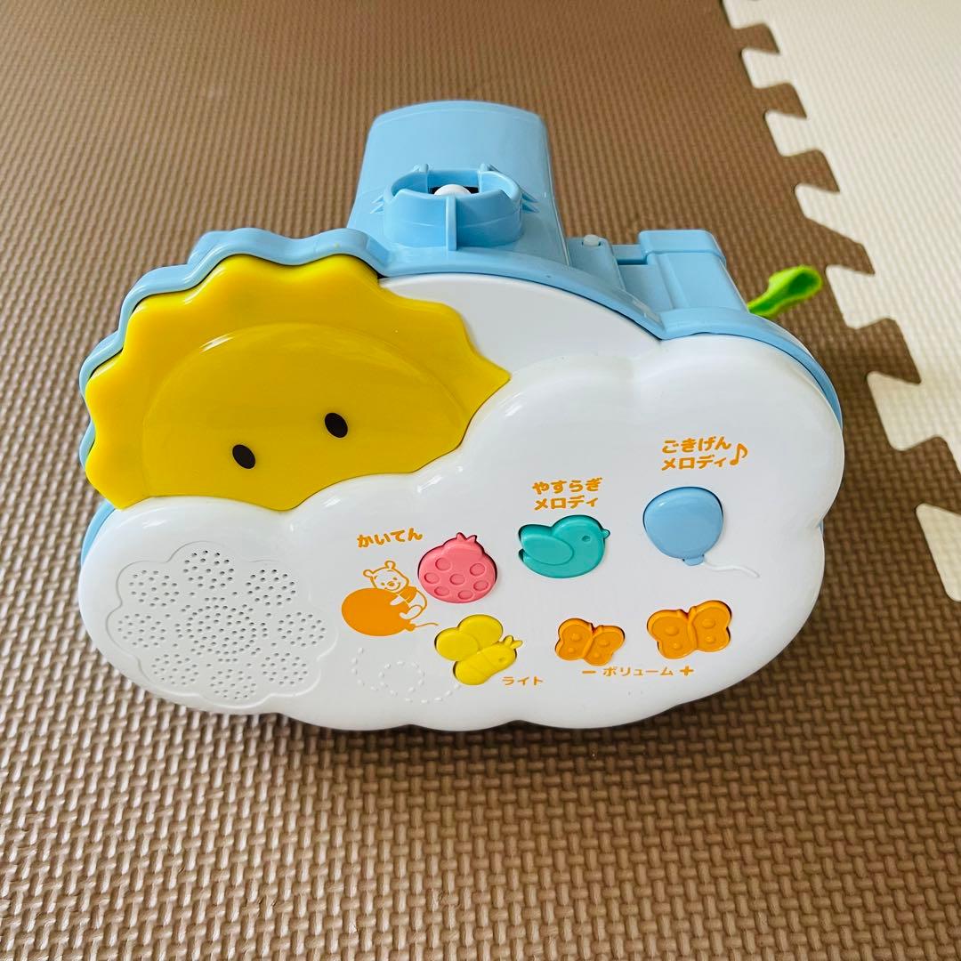 美品プーメリー新型くまのプーさん　えらべる回転6WAY　ジムにへんしんメリー