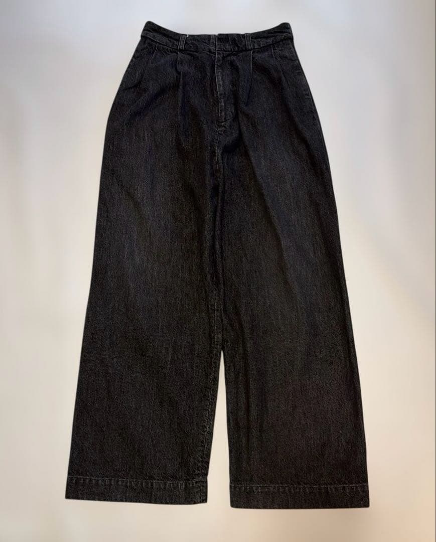 パンツ R&D.M.Co- TUCK DENIM WIDE PANTS