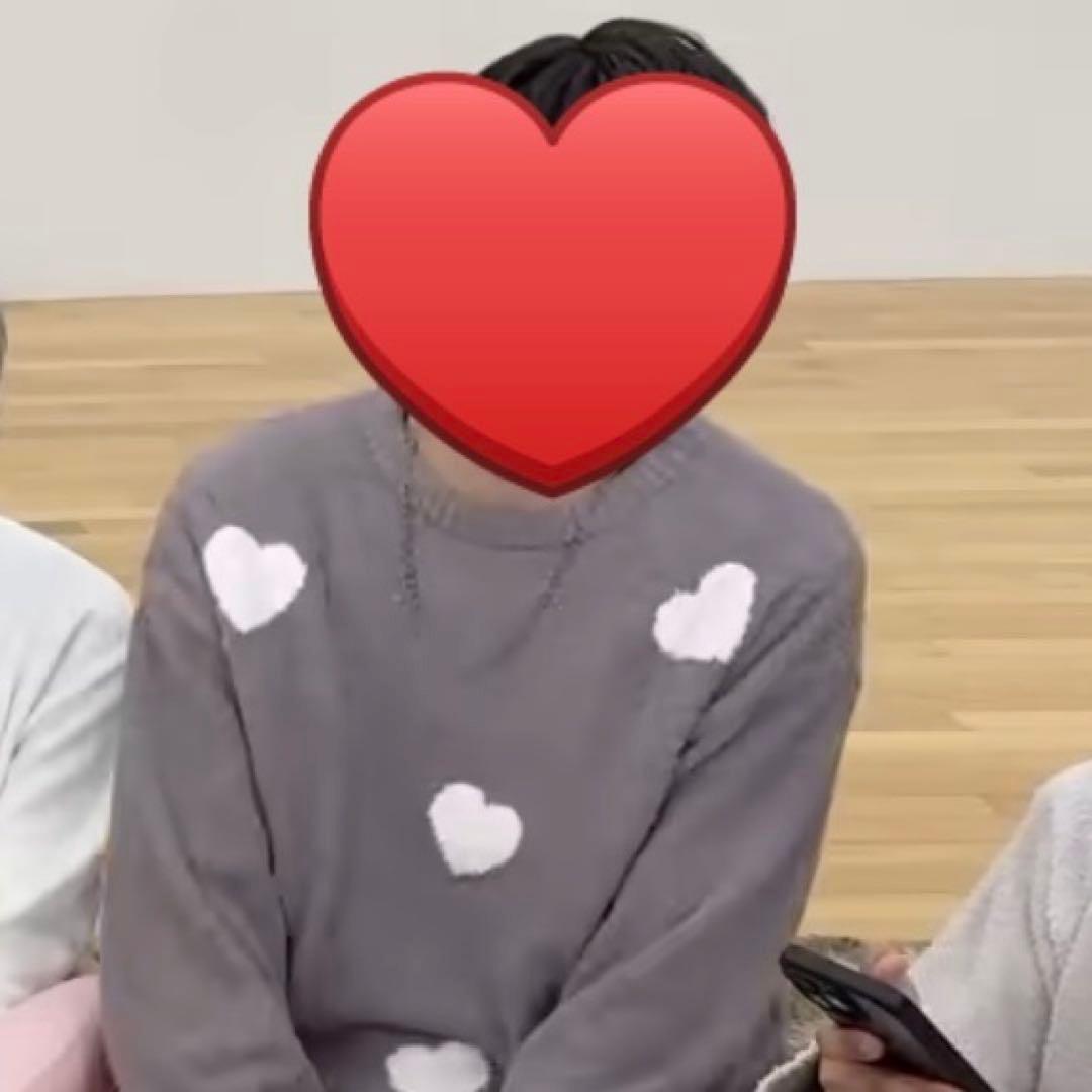 PEACH JOHN ホイップリーハートチェックパジャマ　グレージュ　上服