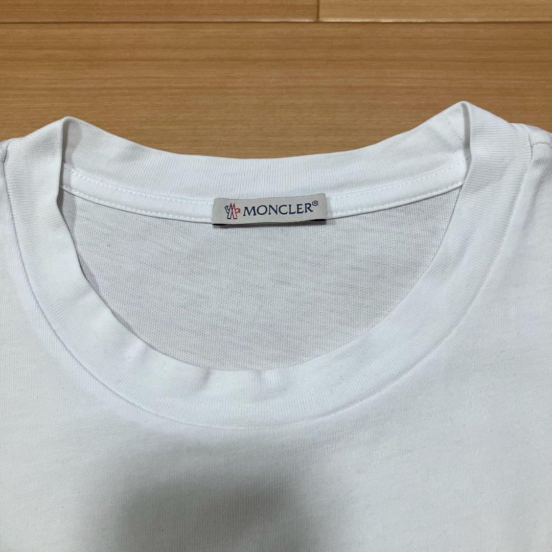 大人気★ モンクレール　文字ロゴ　ワッペン　Tシャツ　M 国内正規品 5S128