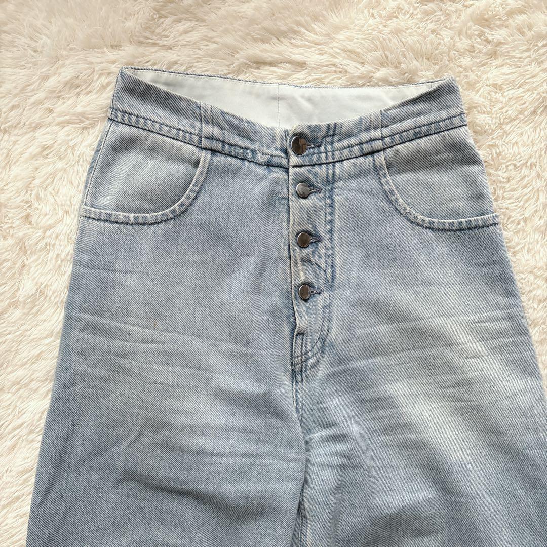MM6 Maison Margielaワイドデニム ハイウエスト 38 イタリア