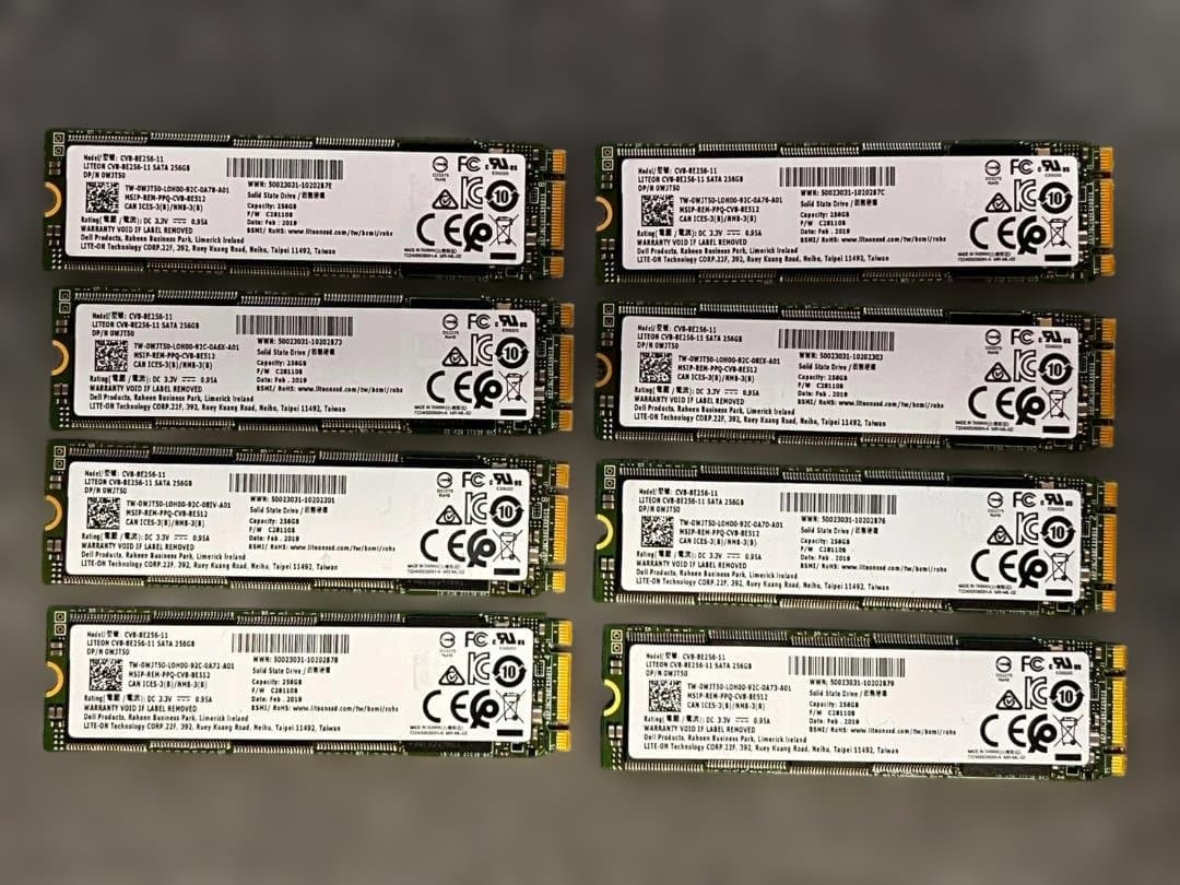 星*海様 LITEON CV8-8E256 256GB SATA SSD ※８枚