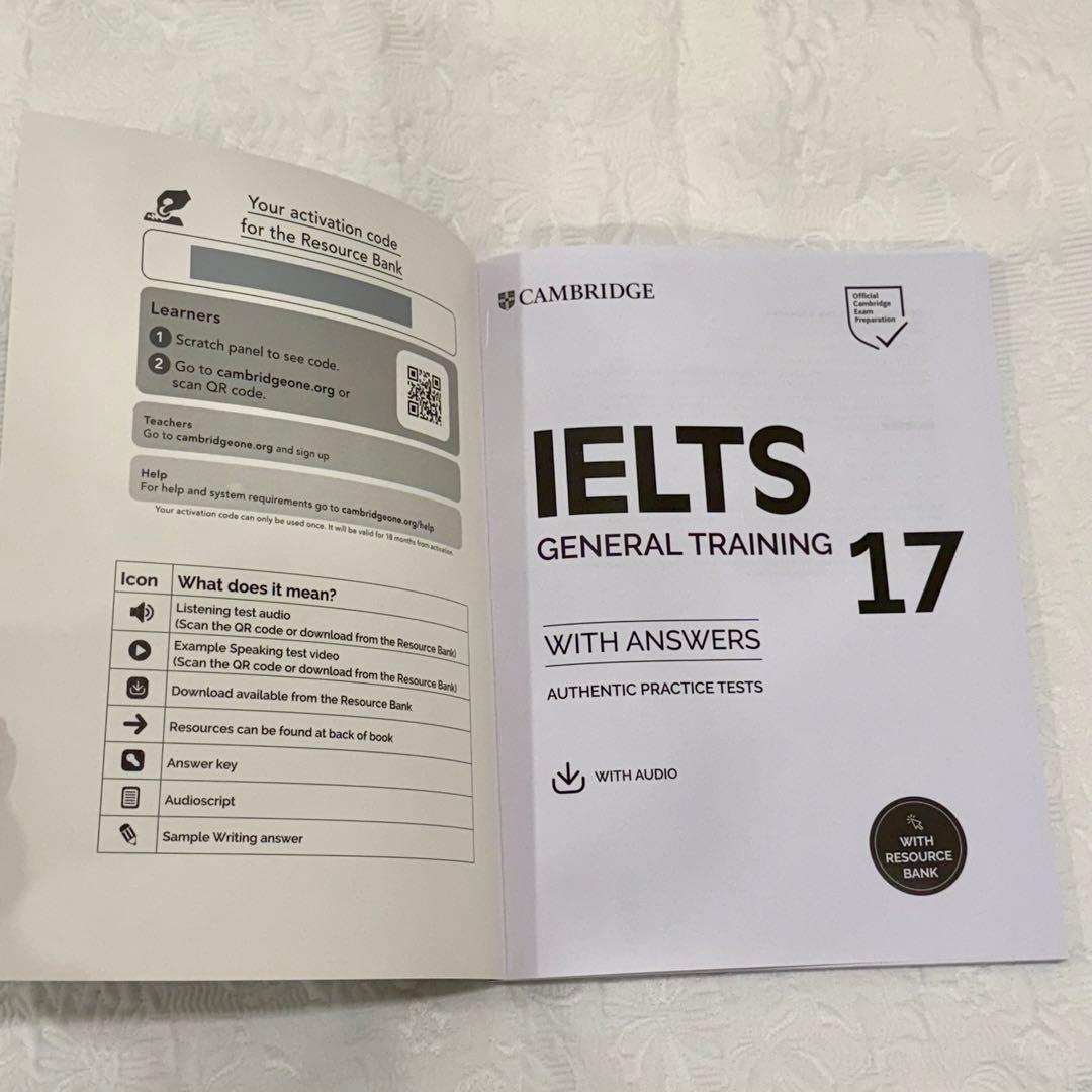 【新品未使用】IELTS General Training 17&18&19