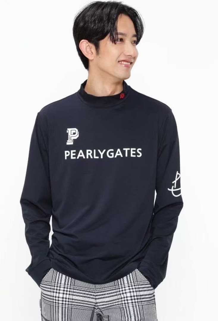 新品 新商品 日本正規品 パーリーゲイツ 吸水速乾 遮熱 裏起毛 黒 6 XL