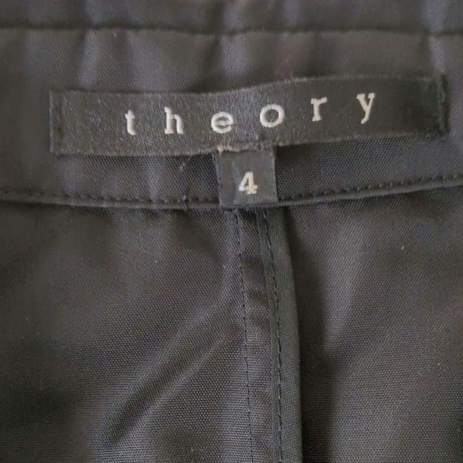 【美品】theory 美スタイル ナイロントレンチコート L相当ブラック