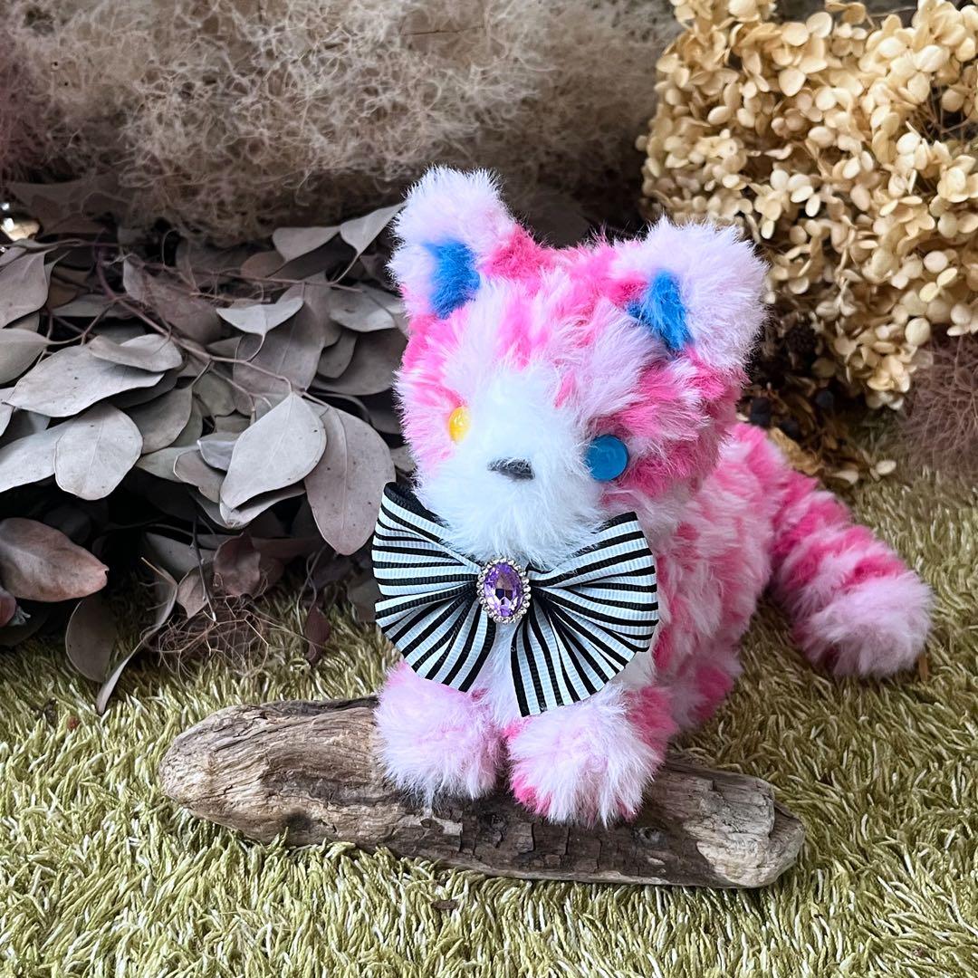 【柘榴】　あみぐるみ　オーダーメイド　ぬいぐるみ　アートドール　猫　子猫