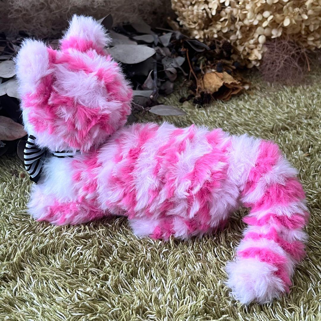 【柘榴】　あみぐるみ　オーダーメイド　ぬいぐるみ　アートドール　猫　子猫