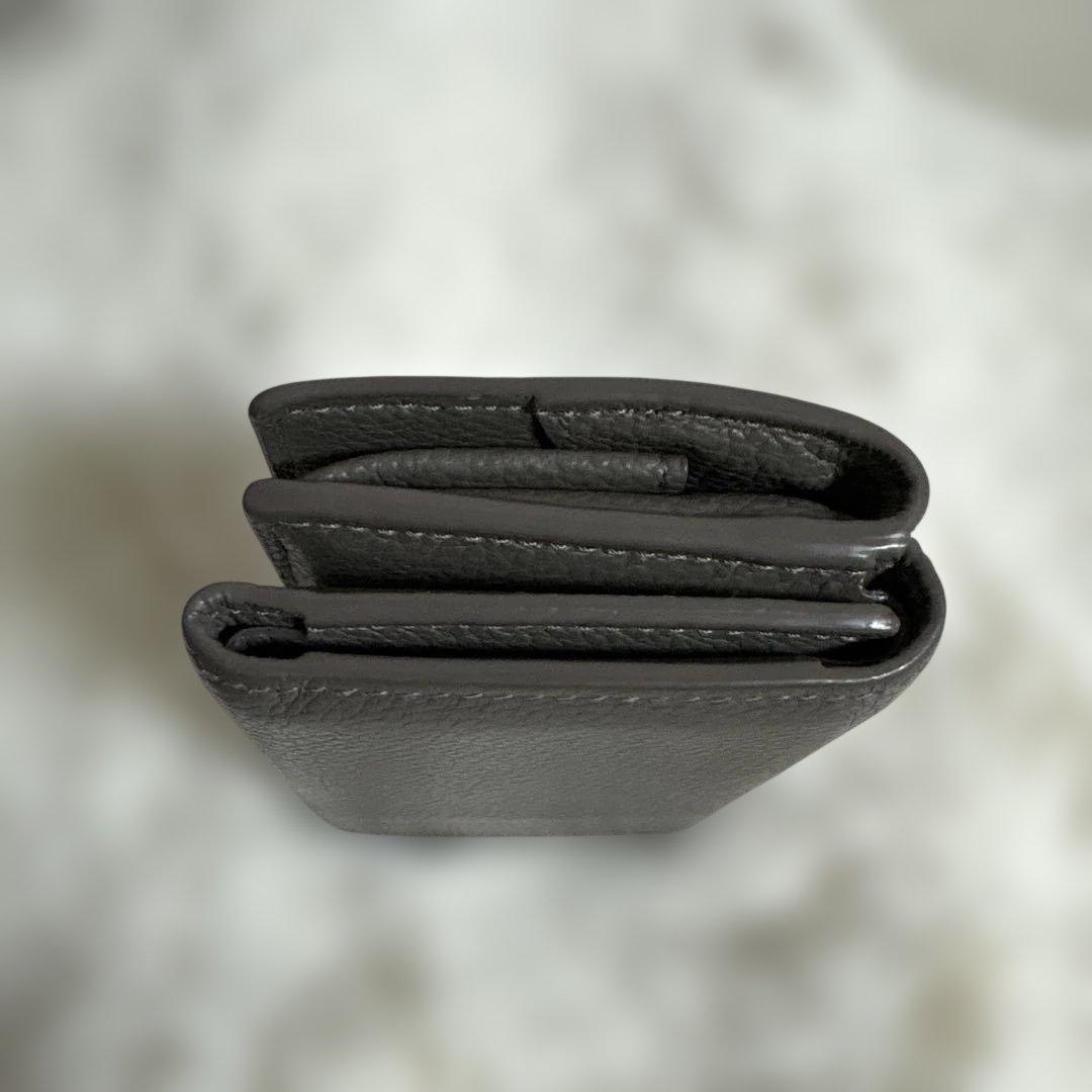 YSL ダークグレー 三つ折り財布