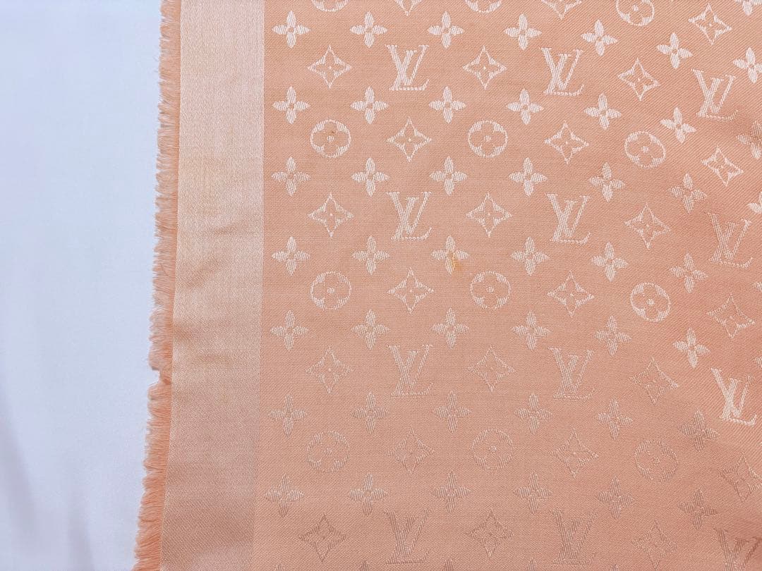 LOUIS VUITTON 大判 モノグラム ショール ストール ピンク