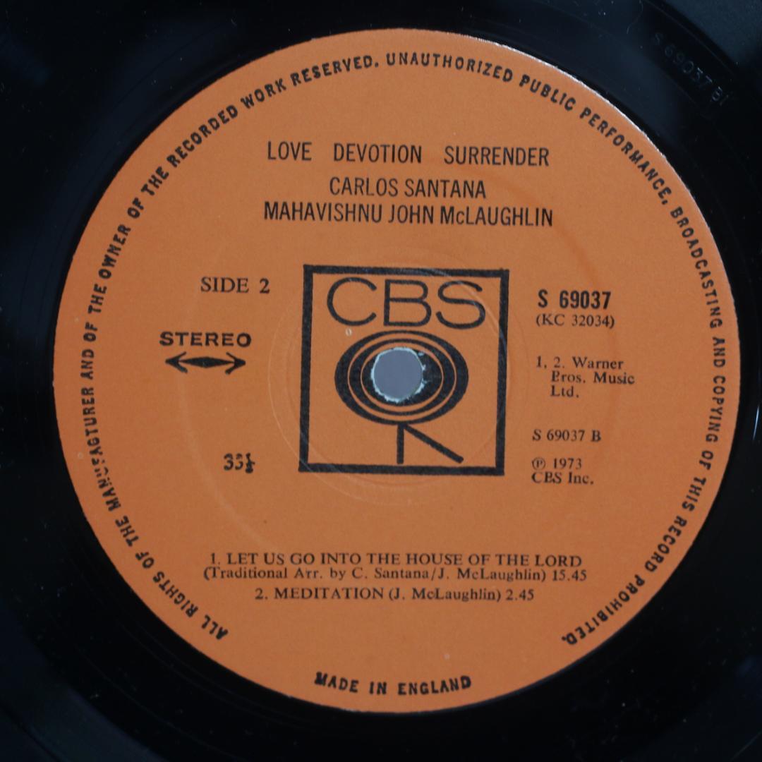 英LP Carlos Santana LoveDevotionSurrender