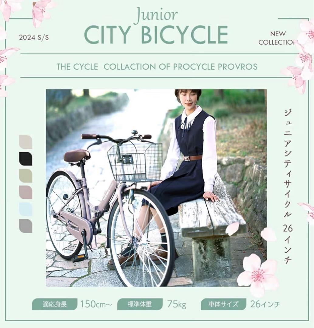 【新品】折りたたみ自転車 PROVROS(プロブロス) 26インチ シングルギア