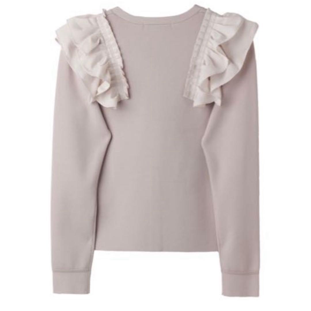新品タグ付きRuffle Pleated Knit Cardigan