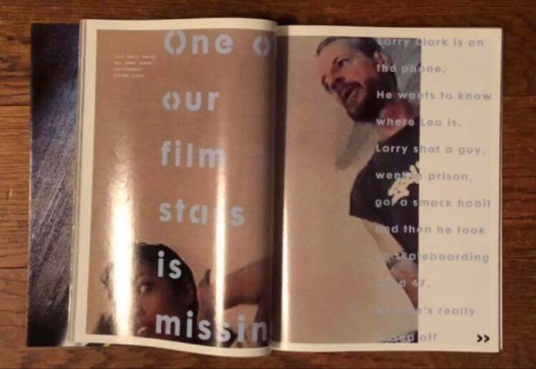 The Face 2002.10 Larry Clark 特集号 KIDS