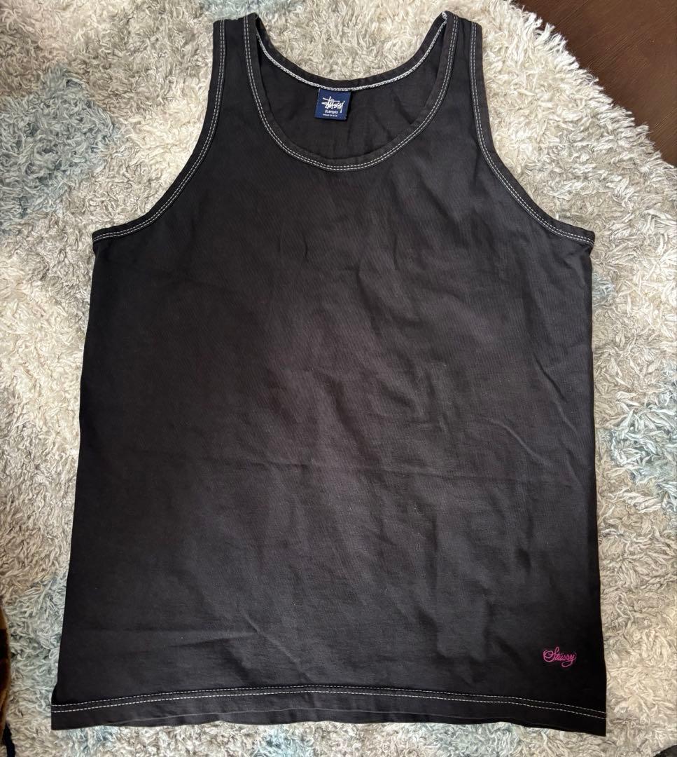 stussy タンクトップ 紺タグ 90s ステューシー