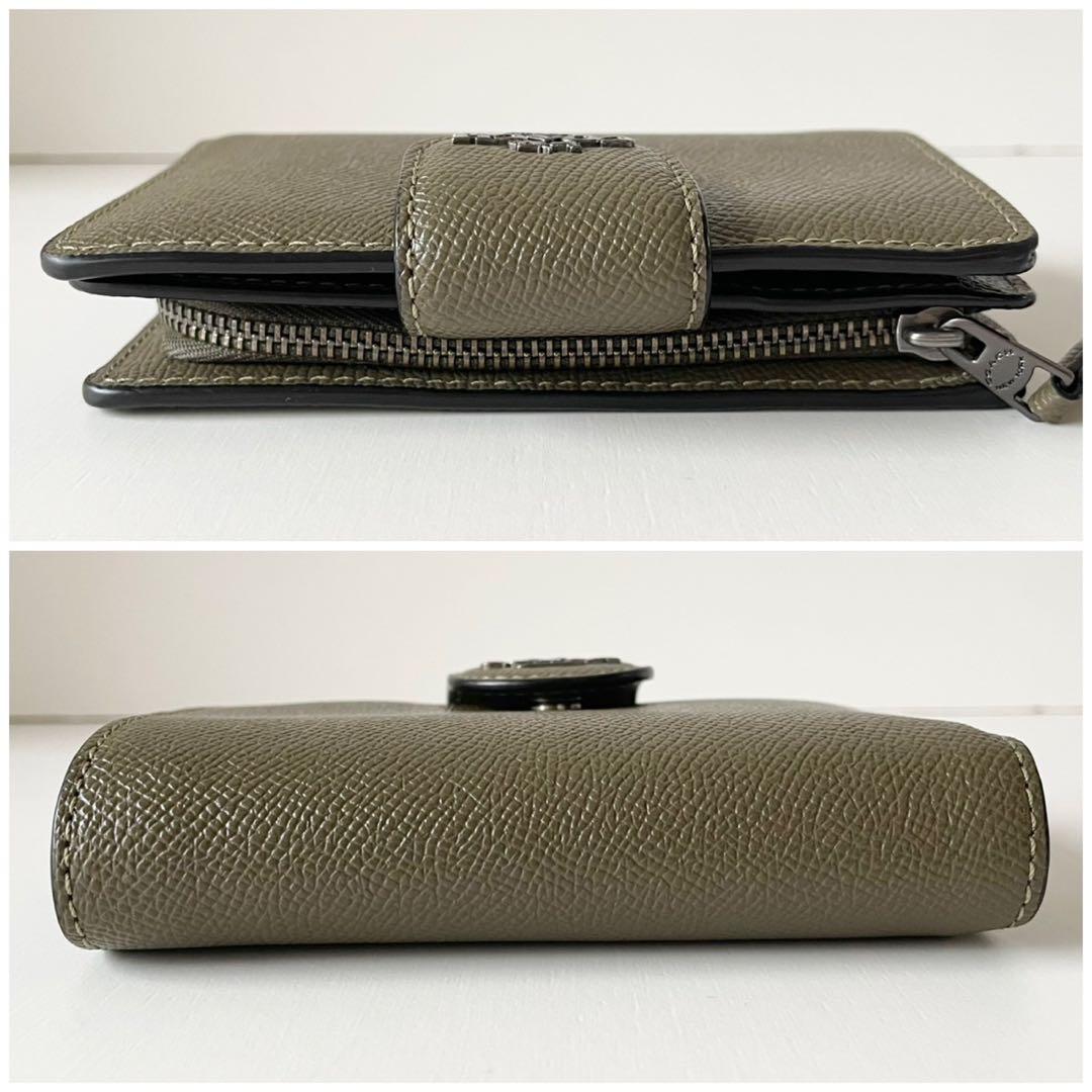 【極美品】COACH 二つ折り財布 ミディアム コーナー ジップ ウォレット