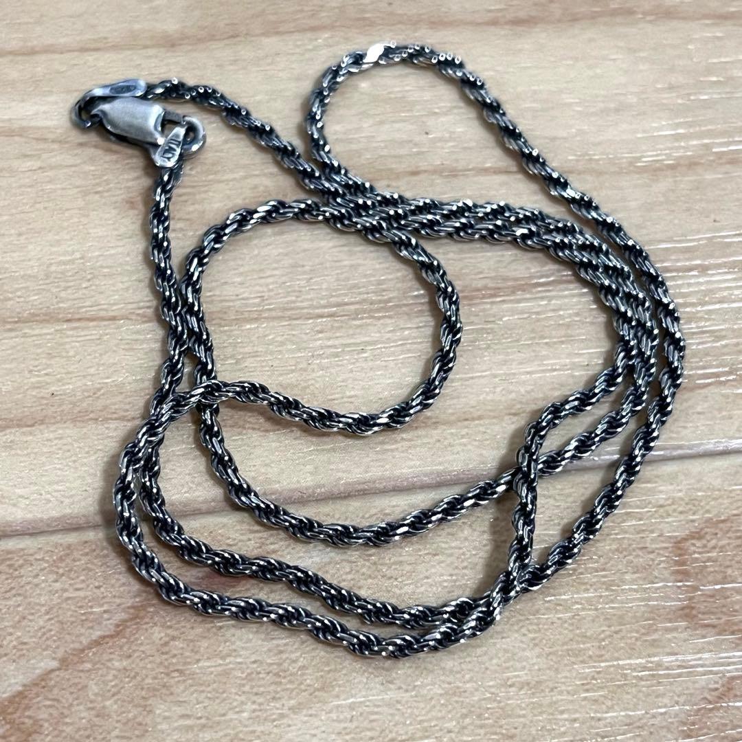 シルバー チェーン 925 フレンチロープ スターリングシルバー 45cm