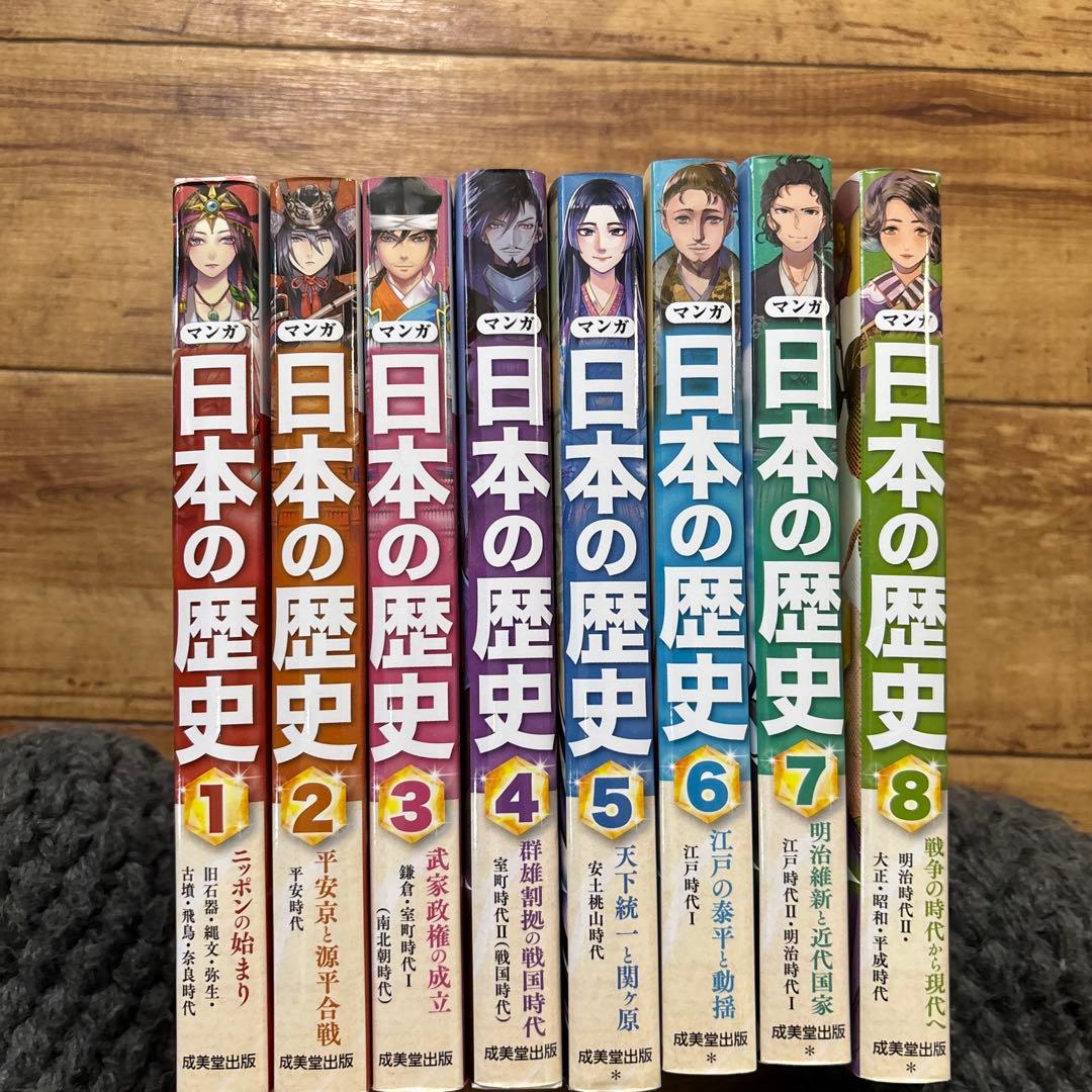 ［セット］マンガ日本の歴史 1〜8成美堂出版