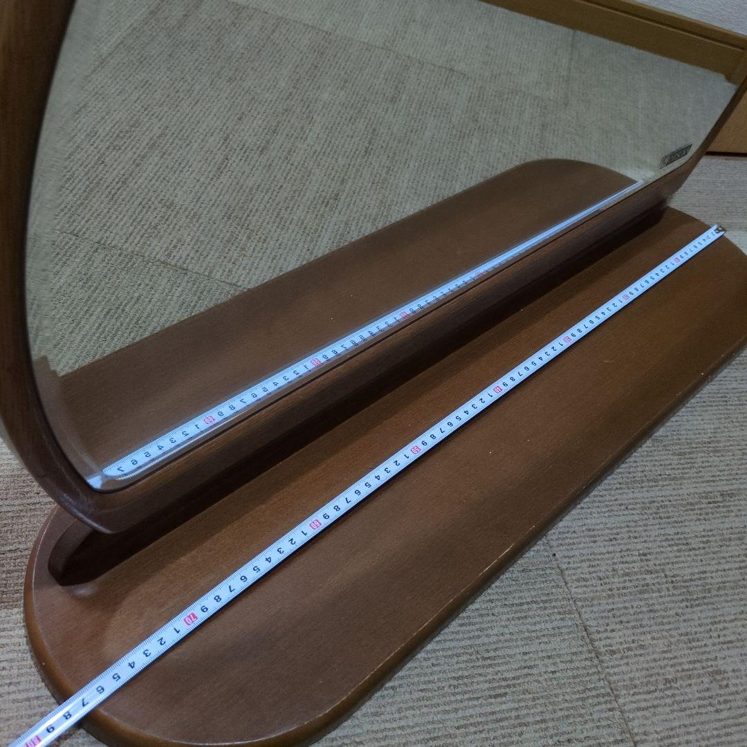 昭和レトロ OTSUKA 木製半円形鏡台