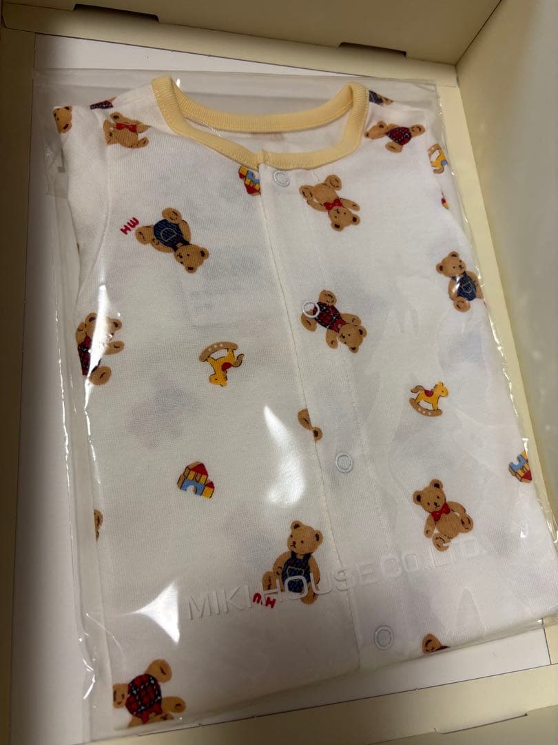 新品・未開封！25,850円相当☆ミキハウス　新生児服・靴　出産準備4点セット