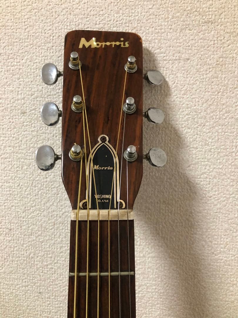 Morris F-15旧ロゴ　釣鐘型ロットカバー　ビンテージ　￼モーリス　ギター