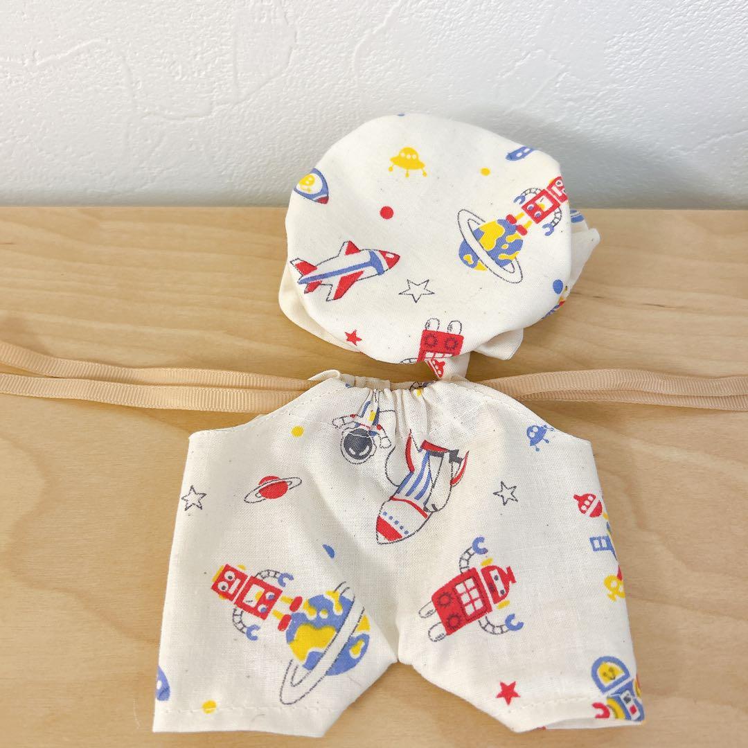 モンチッチsサイズ　服　サロペット　帽子セット