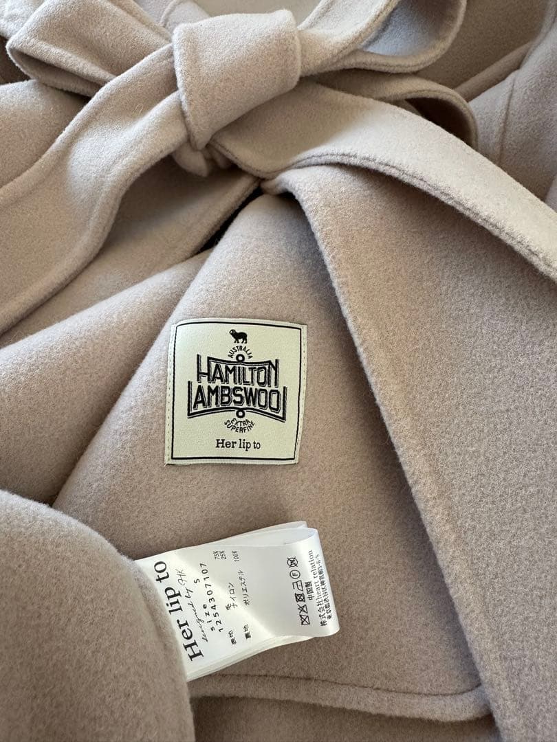 ジャケット・アウター Hamilton Wool Rever Flared Coat 2025